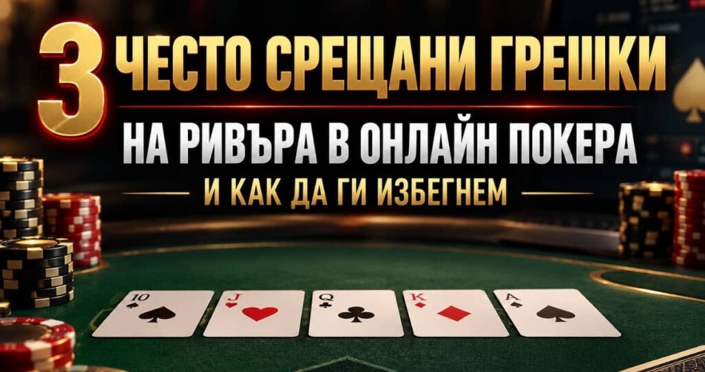 3 често срещани грешки на ривъра в онлайн покера и как да ги избегнем